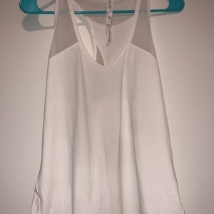 Lululemon White runny tank top